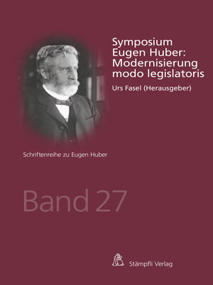 cover image of Symposium Eugen Huber